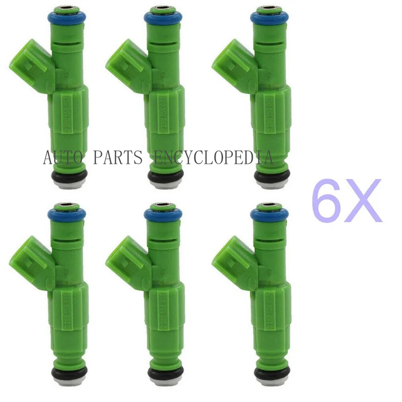 RRR+  0280156007 6Pcs Fuel Injector for Dodge Chrysler V6 3.3L Town Country