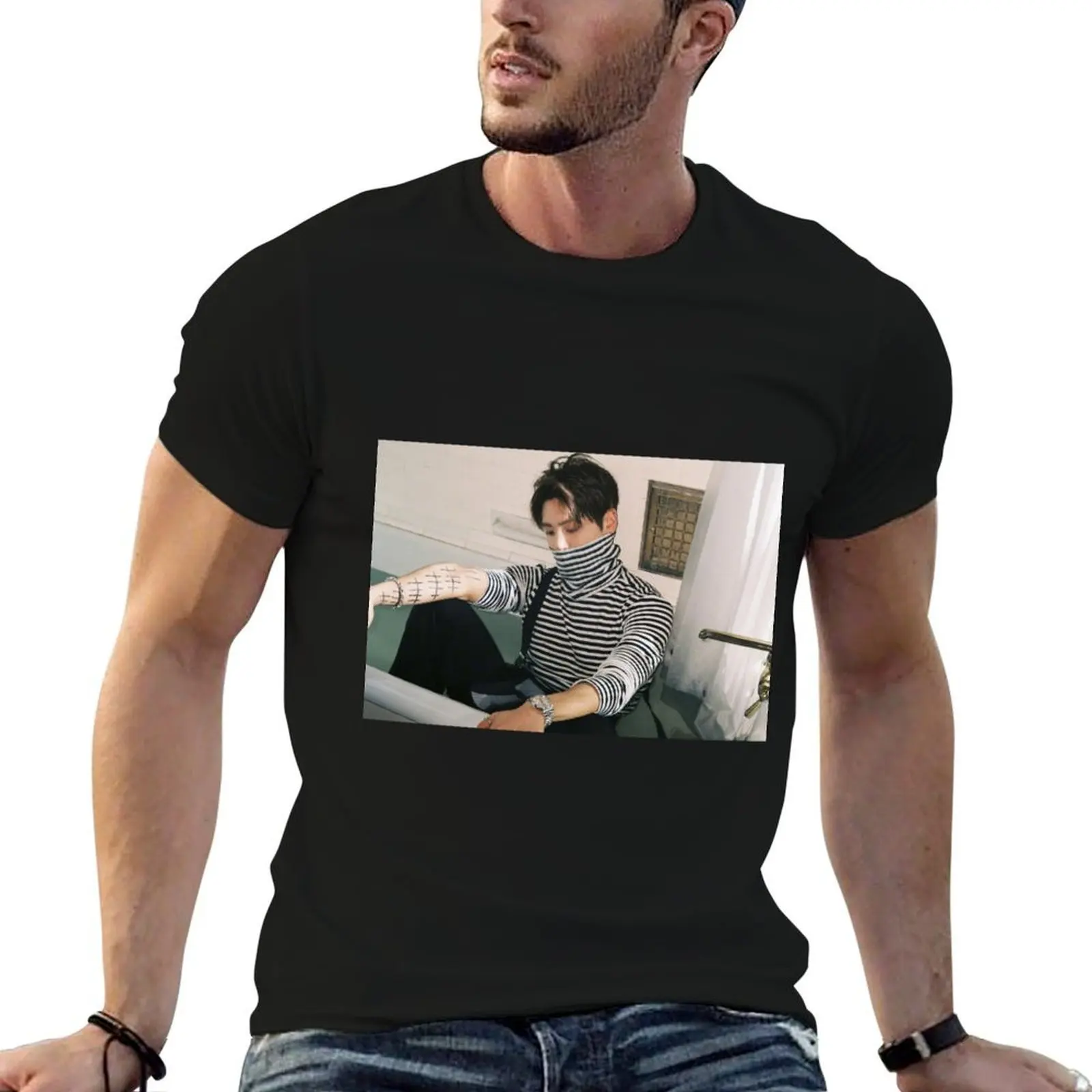 

Футболка SHINee JONGHYUN STORY OP 2, забавные футболки с принтами, хлопковые футболки, дизайнерская футболка