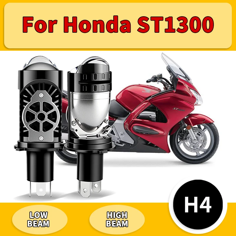 

1PC/2PCS For Honda ST1300 H4 LED Lens Mini Led Projector 150W Headlight Bulbs Canbus 9003 HB2 Hi/Lo Beam Motorcycle Turbo Lamps