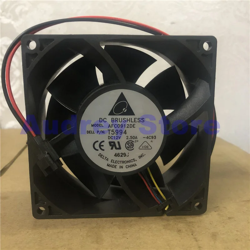 

Delta 9cm 9038 12V 2.50A AFC0912DE T5994 High volume cooling fan air blower