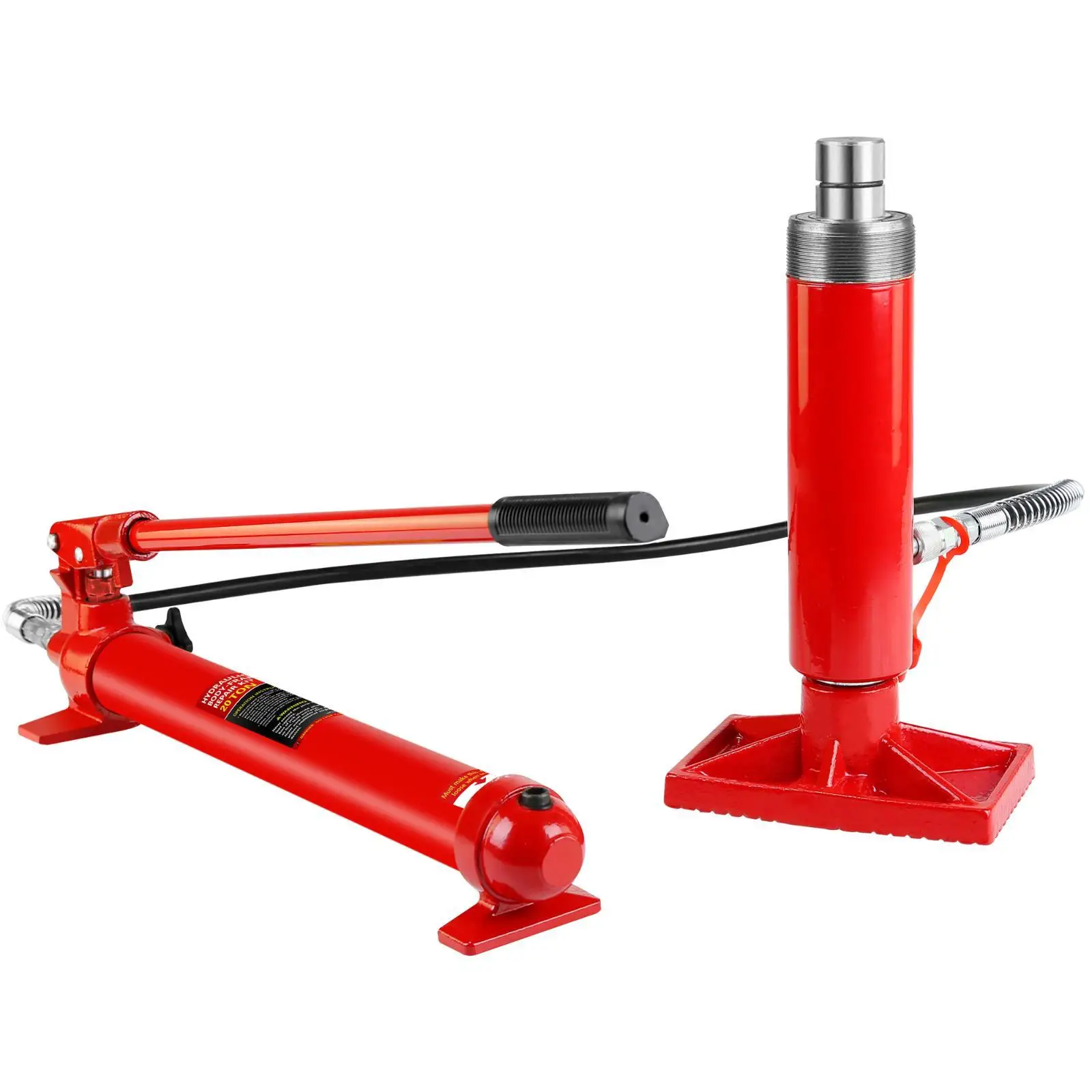 20 Ton Kit, Portable Hydraulic Jack with1.43 m Oil Hose, Car
