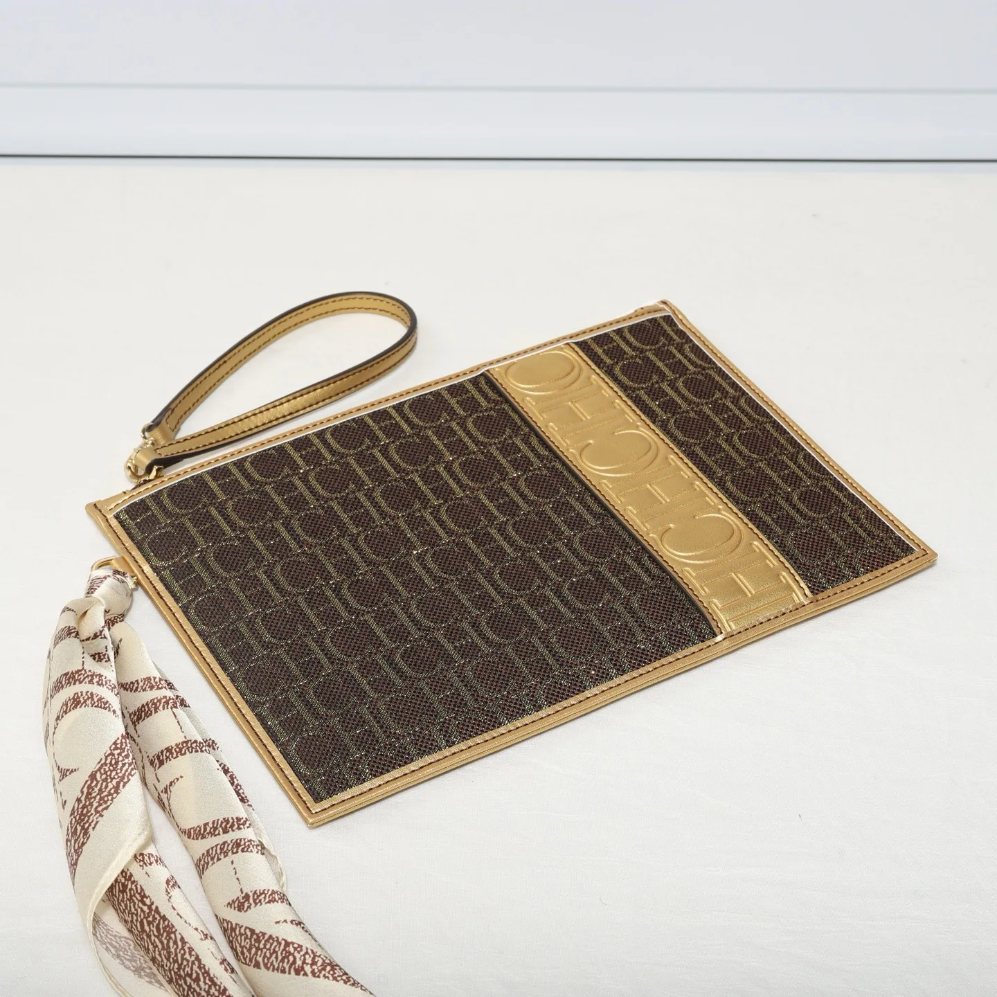 Tas Clutch Zipper CH Print Wan - Handbags ulasan dan harga