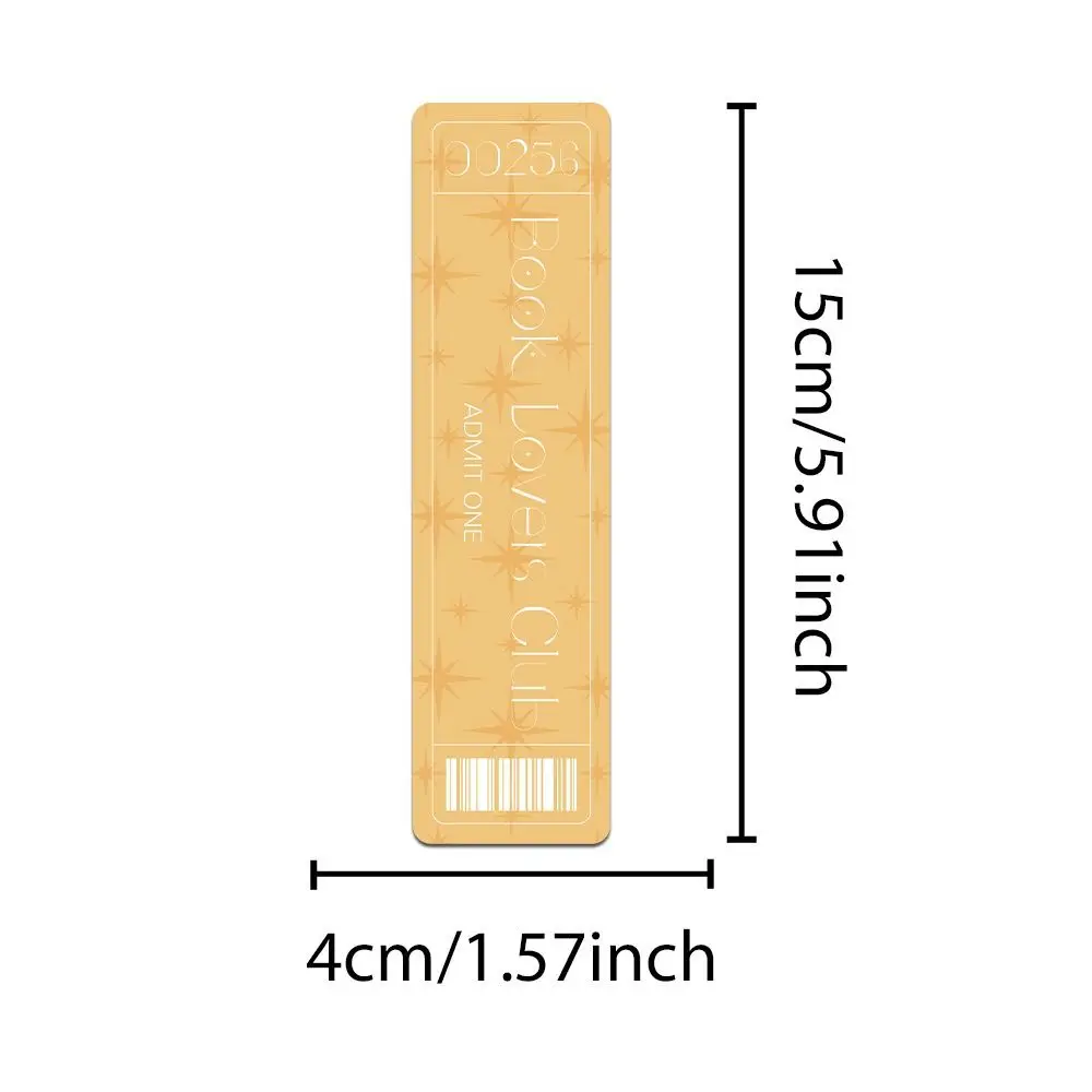 30pcs New Book Lovers Bookmark Waterproof DIY Reading Book Clip Rectangular Gift Pagination Mark School Office Supplies