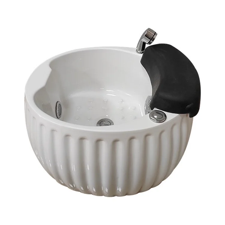 Experience Luxury with Salon Acrylic Pedicure Chair Bowl White Featuring Pedicure Spa Bathtub Wash Basin Foot Chair Spa