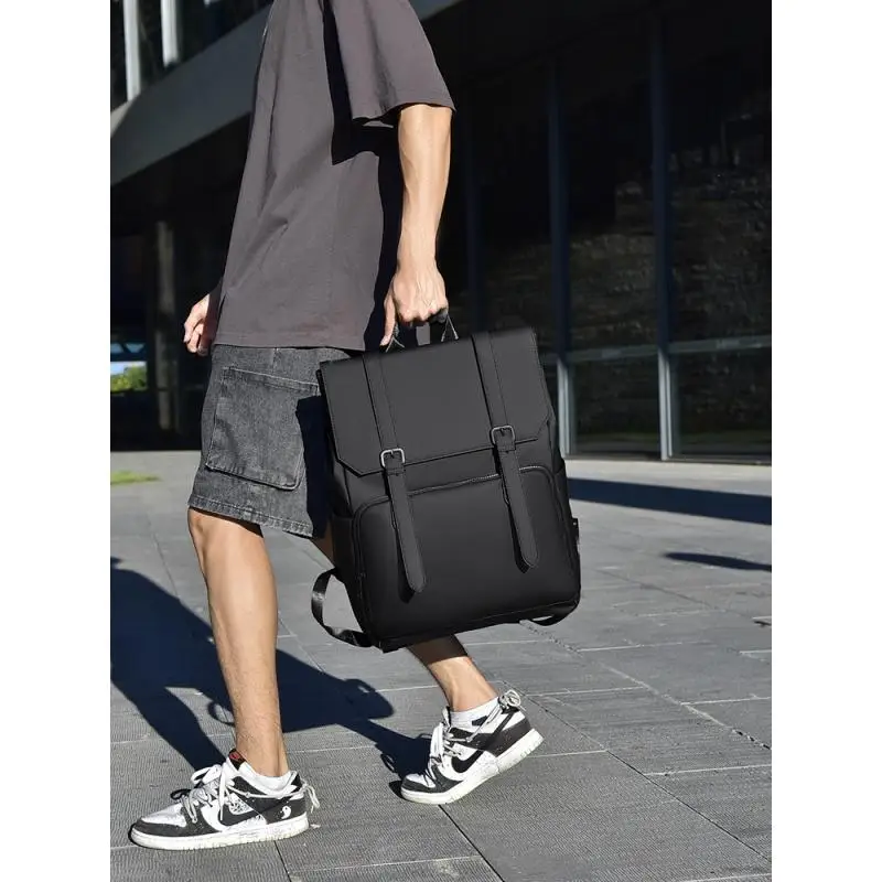 新しいバックパックメンズ大容量ファッションコンピュータバックパックビジネスカジュアル大学生通学防水トラベルバッグ