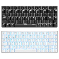 Ajazz AK33 Mechanical Gaming Keyboard Cool LED RGB Backlight Switch 82 Keys Bluetooth-compatible Wired Keypad for PC Games