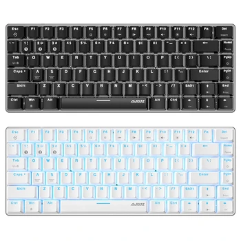 Ajazz AK33 Mechanical Gaming Keyboard LED RGB Backlight Switch 82 Keys