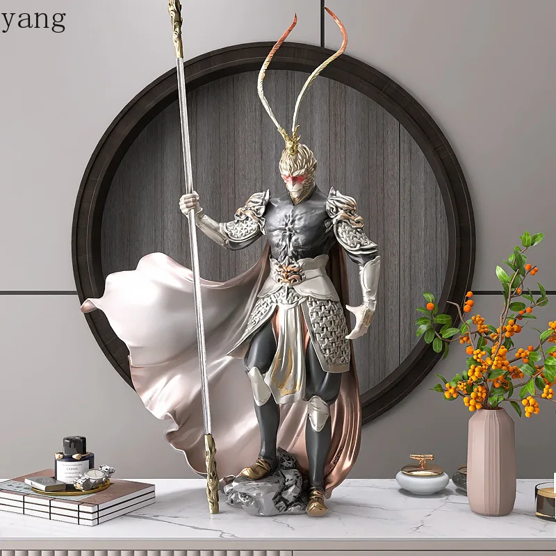 CX Sun Wukong Dou Beats Buddha Ornament Living Room Entrance TV Cabinet Home Accessories