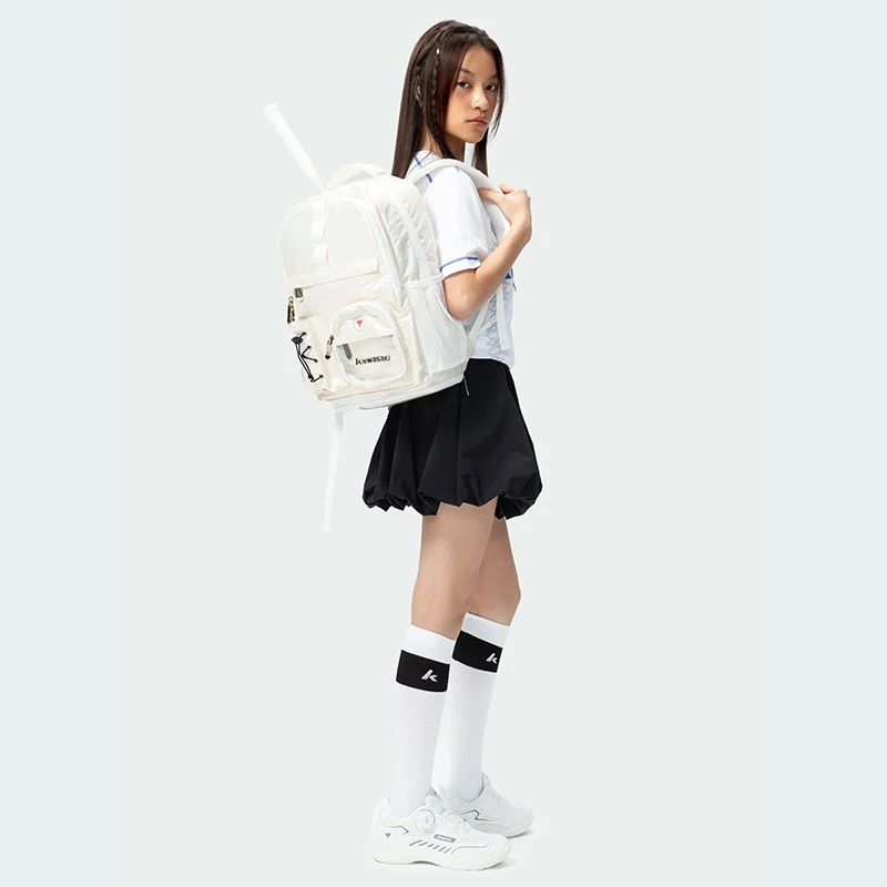 Kawasaki Waterproof Multi Layer Racquet Backpack - Suitable for Tennis and Badminton Sport K2G00-C8245 pickleball bag