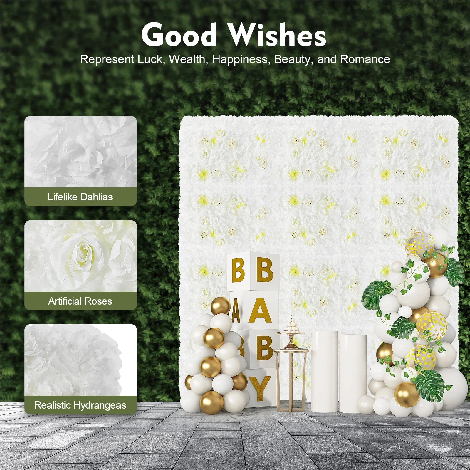 

6/12 pcs Beautiful Realistic Artificial Silk Flowers, Romantic Decorations for Parties, Weddings, Birthday Ceremonies