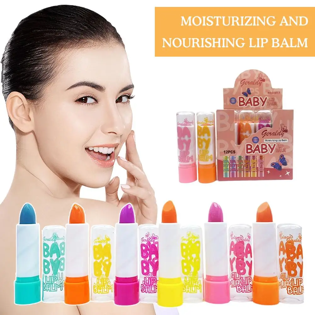 Moisturizing Lipstick Natural Plant Lip Balm Anti-cracking Lasting 1pc Random Color Moisturizing Long Gloss Lip