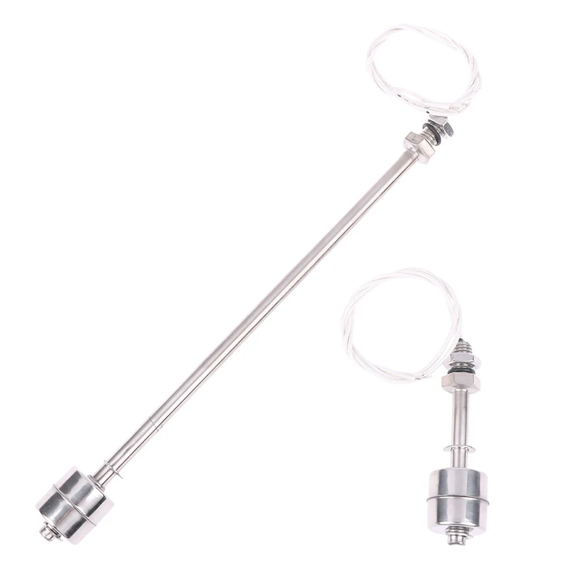 30Styles 45-400mm Stainless Steel Float Switch Tank Liquid Water Level Sensor Double Ball Switch Tank Pool Flow Sensors Float