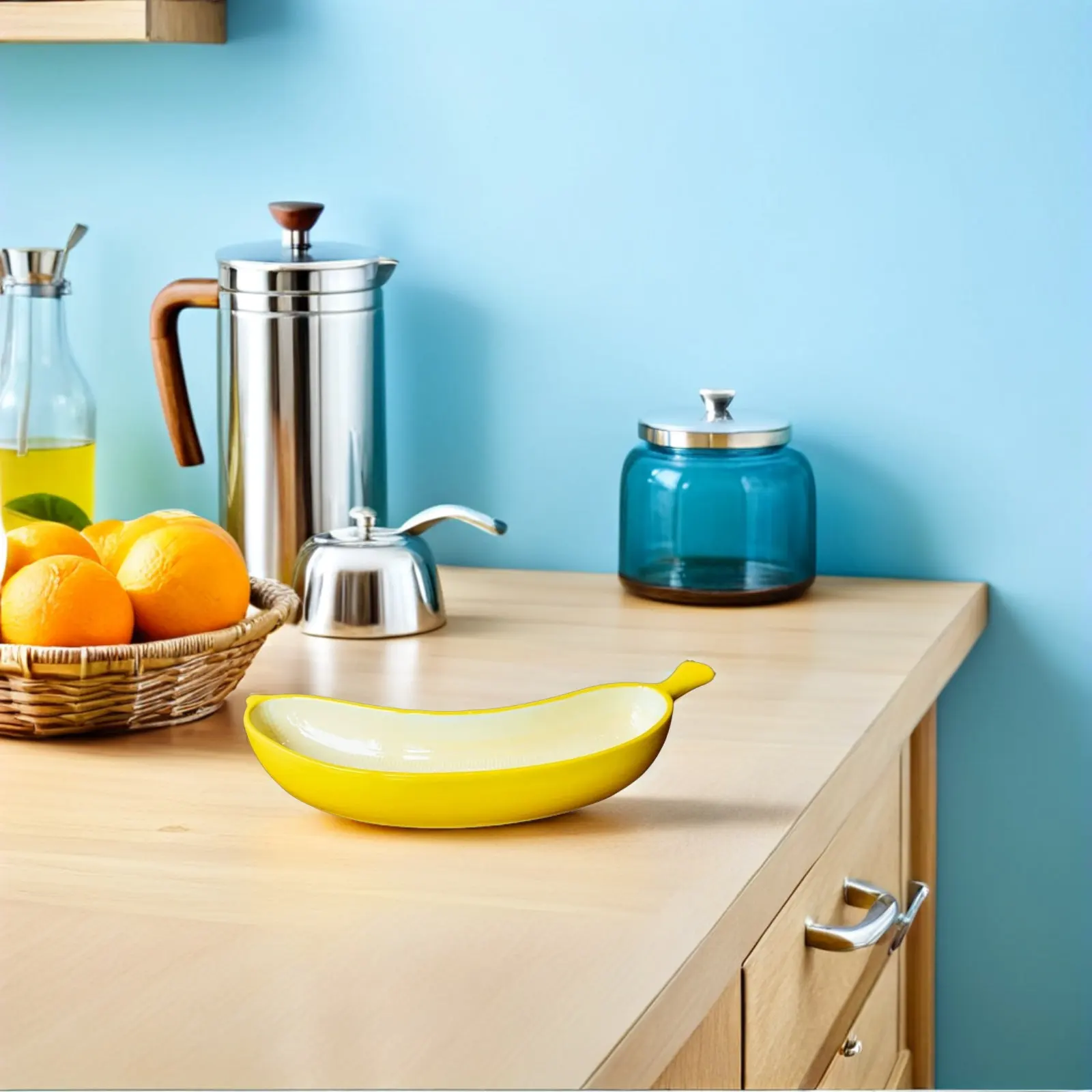 

Креативная фарфоровая тарелка в форме банана для десертов, фруктов, салатов, конфет, соусов и закусок для кухни