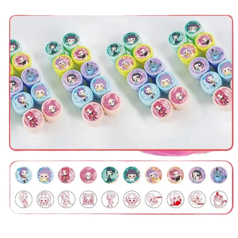 Kpop شيطان هنتر طوابع هدايا الحفلات الكورية Kpop ختم Stamps الاطفال الفصول الدراسية المدرسية المكافآت جوائز جودي حقيبة هدية حفلة عيد ميلاد #5