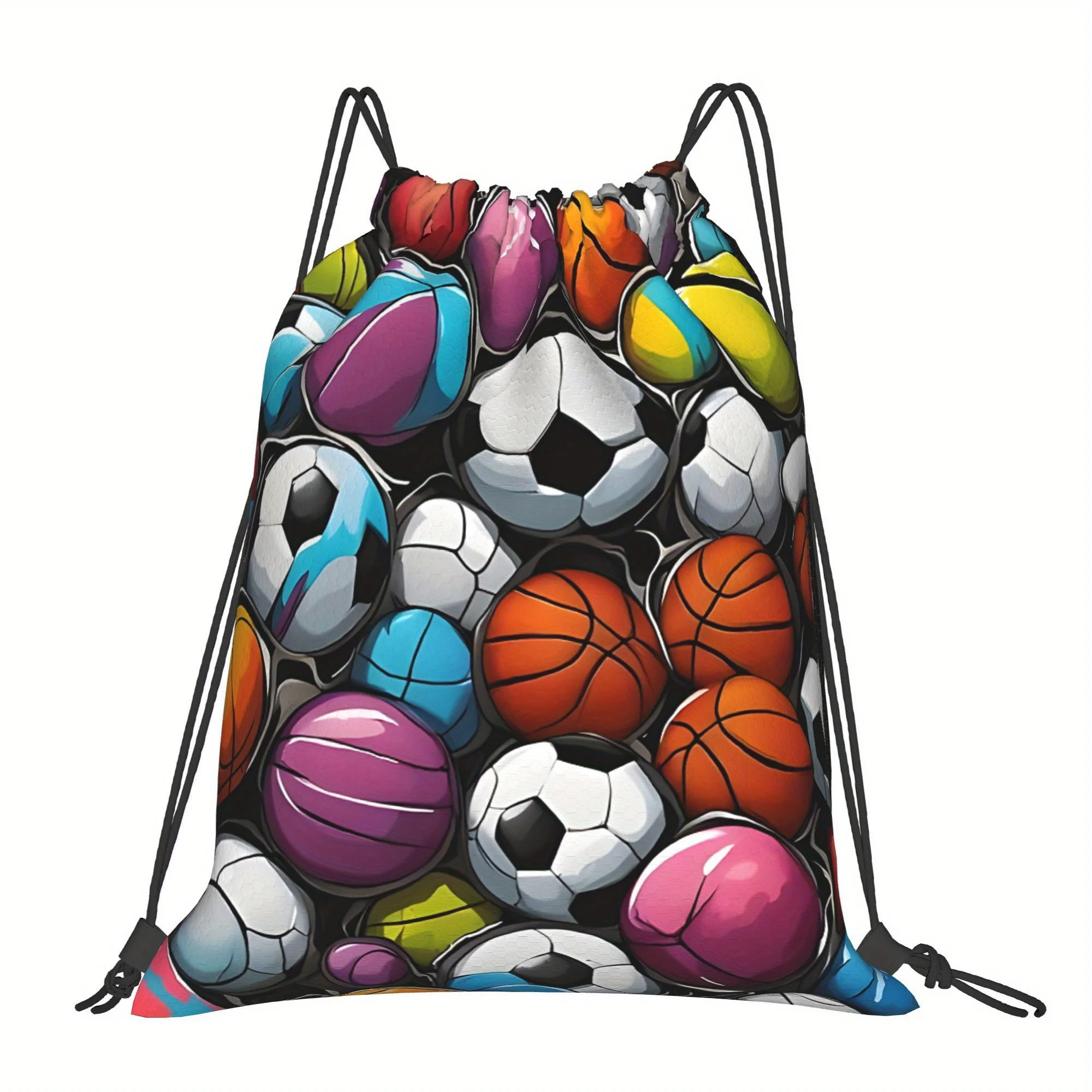 Casual Sports Drawstring Bag, Easy Drawstring Closure, Daily Practical Storage Bag