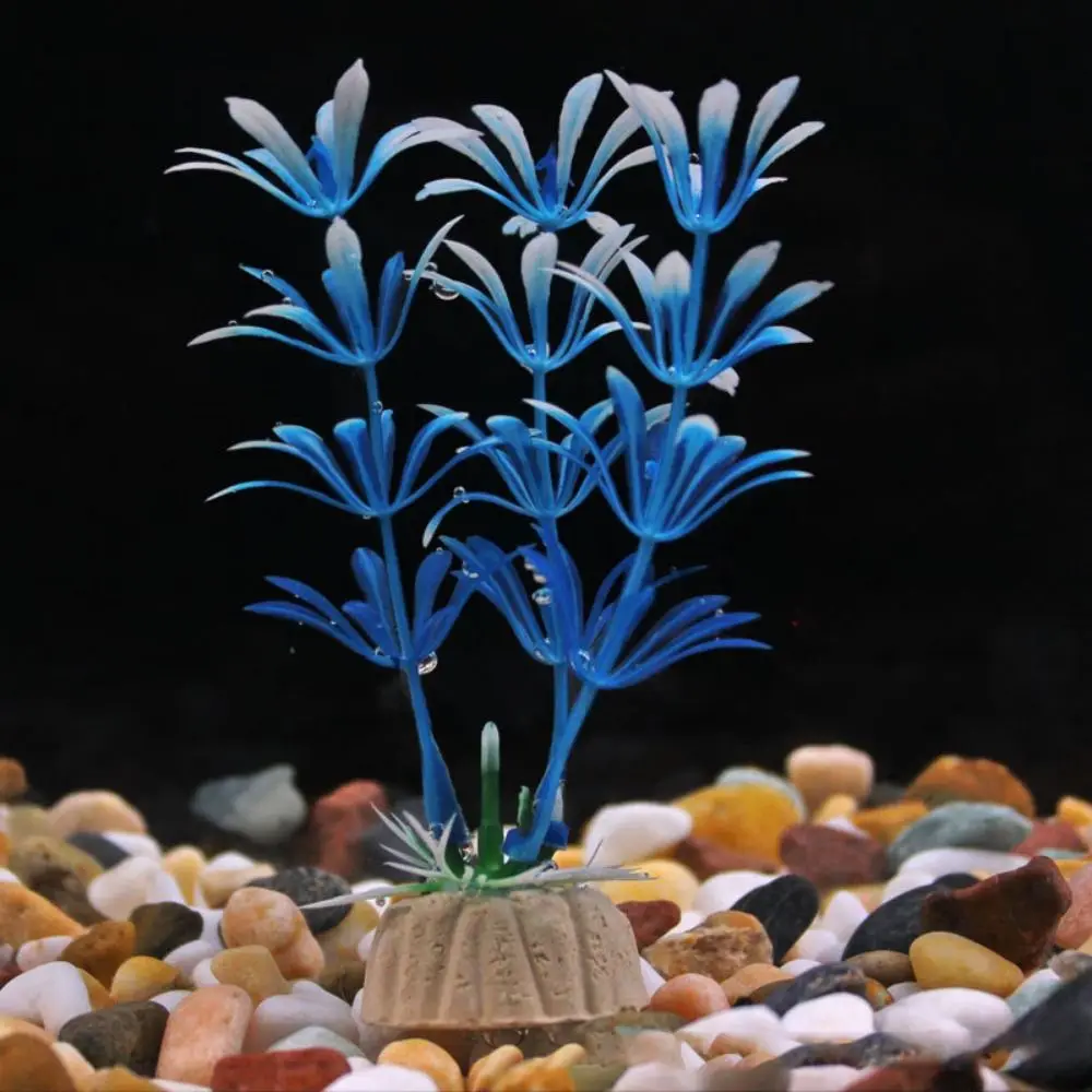 Decorative Artificial Underwater Plants Simulation Plastic Fish Tank Seaweed 10cm Lifelike Fake Water Weeds Ornament Fish Tank