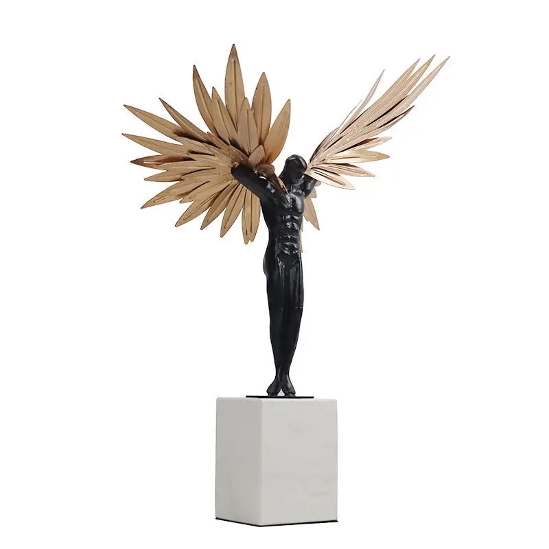 Abstract Portrait Statue Home Decor Nordic Figure Figurines For Interior Creative Metal Table Office Living Room Home Decoration