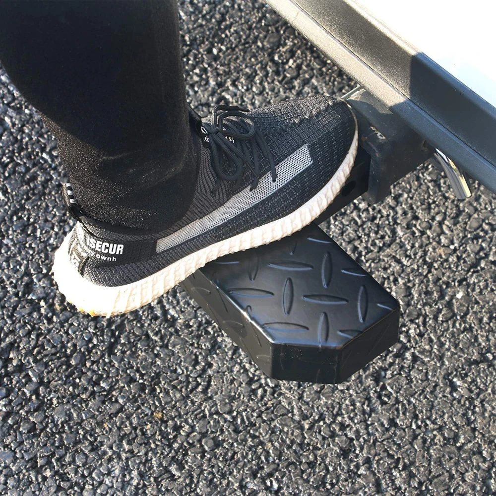 

Rear Hitch Step Anti Slip Rust Resistant with Pin Lock and Stabilizer for Receivers Cars Pickup Truck SUV Accessories