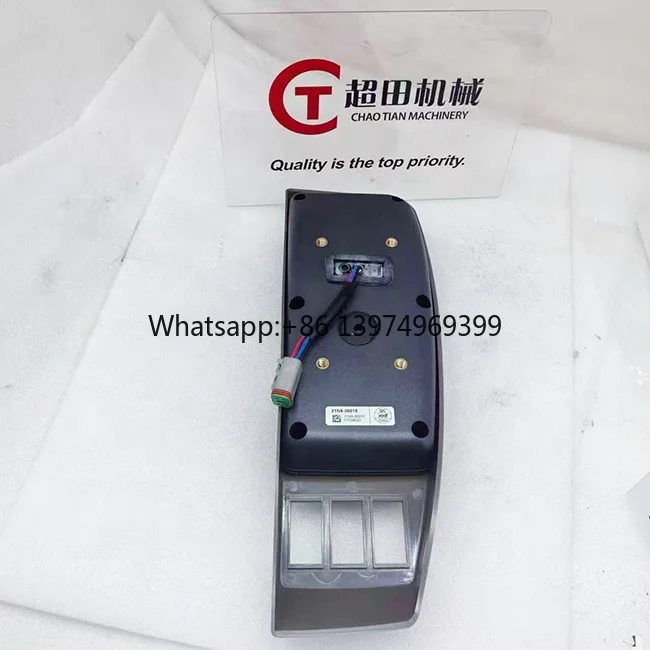 Excavator Parts R180LC-7 Excavator Monitor Display Cluster Panel 21N8-30018 Excavator Monitor 21N8-30015