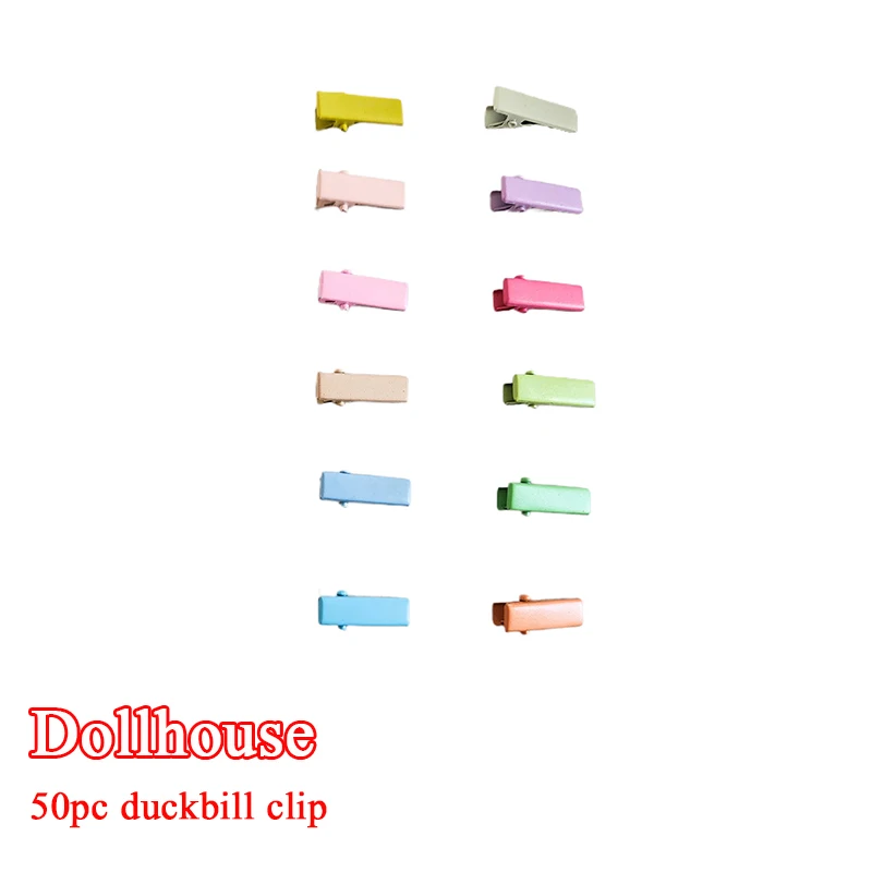 

50pcs Doll Miniature Hair Clip Hair Pin For Toys Hair Styling For 1/6 1/12 OB11 Doll Accessories Headwear Decor