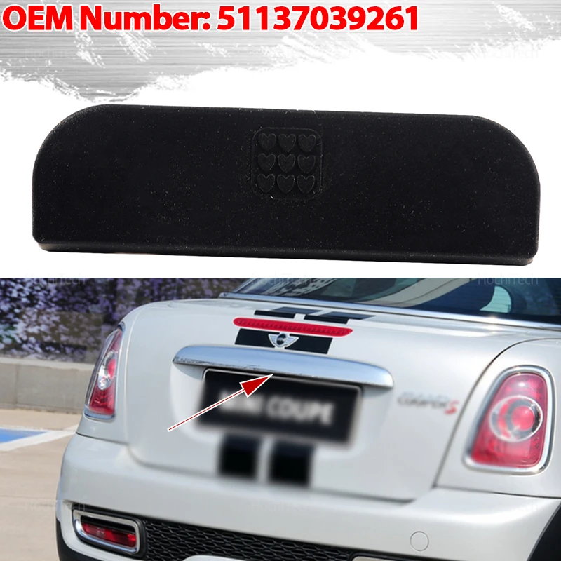 51137039261 51717039261 يصلح لسيارات BMW Mini R56 R57 R58 R59 فتحة قابلة للتحويل جديد الخلفي الجذع التبديل غطاء مطاطي غطاء وسادة مقبض #1