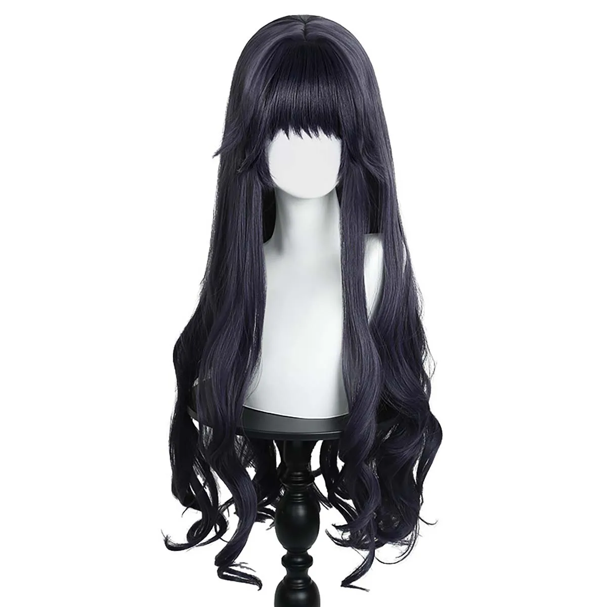 Anime the Fragrant Flower Blooms with Dignity Cosplay Kaoruko Waguri Long Purple Hair Wig