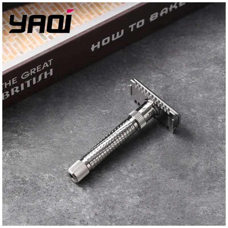 Yaqi Ultima Open Comb Stainless Steel Adjustable Mens Safety Razor Mens Grooming Tools Men Shaving Products Wet Shave Tools