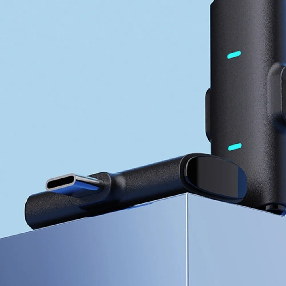 2 في 1 ميكروفون Lavalier ذو طية صدر السترة جاذب مغناطيسي ميكروفون Lavalier لاسلكي تسجيل ميكروفون Lavalier لاسلكي محمول #4