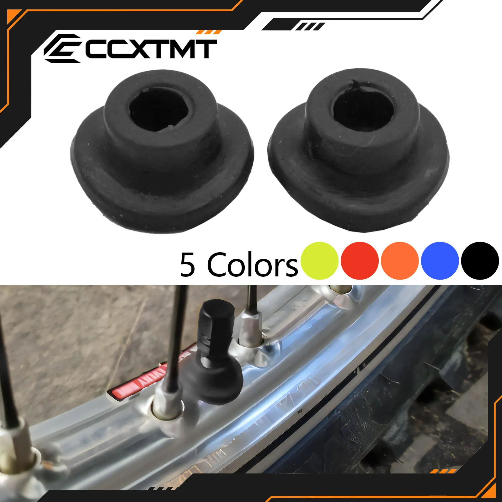 Motocross Silicone Air Valve Dust Mud Guards Mouth Washers Seal Gasket For KTM Suzuki Yamaha Kawasaki Honda 250 300 350 450 500