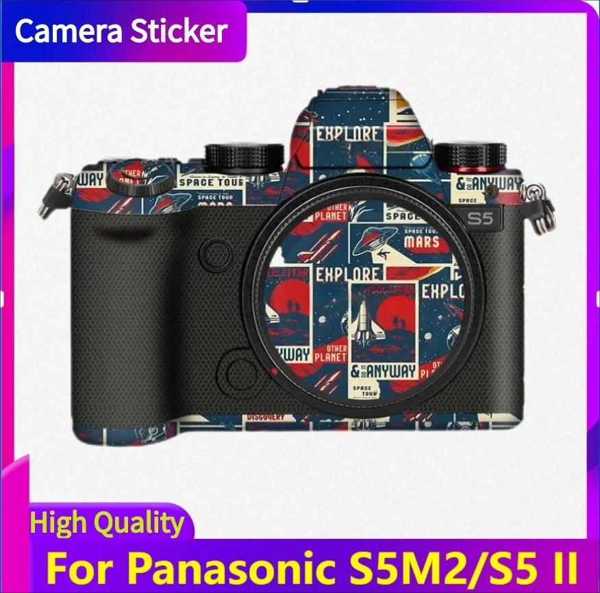 

Для Panasonic S5M2/S5 II наклейка для камеры защитная наклейка на кожу виниловая пленка защита от царапин пальто S5 MarkII Mark2