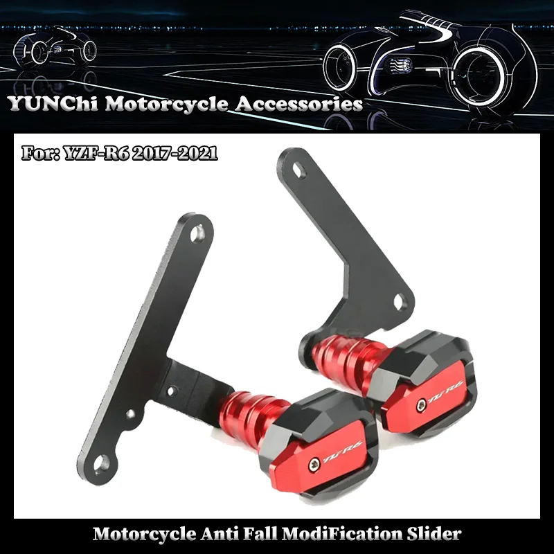 

For YAMAHA YZF-R6 YZFR6 YZF R6 2017-2021 2020 2019 Motorcycle Falling Protection Frame Slider Fairing Guard Crash Pad Protector