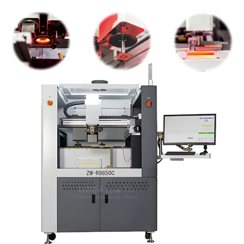 Estação de retrabalho automática LYBGA ZM-R8650C Máquina de dessoldagem automática personalizada para placas PCB grandes Alimentação de pré-aquecimento inferior