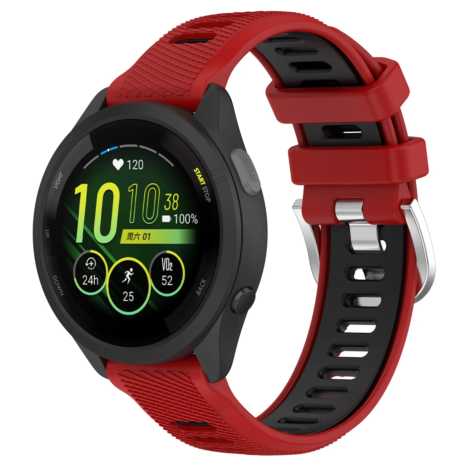 18mm 20mm 22mm Silikonarmband für Garmin Venu 4 45/41mm Forerunner 70 170 265s 255s 165 55 570 Armband Garmin Active 6 5 Correa – Detail 7