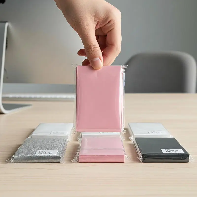 50Pcs Blank PVC Kpop Photocard Sleeves, Card Protector Cover, Album Card Storage Holder for Idol Collectors Fans