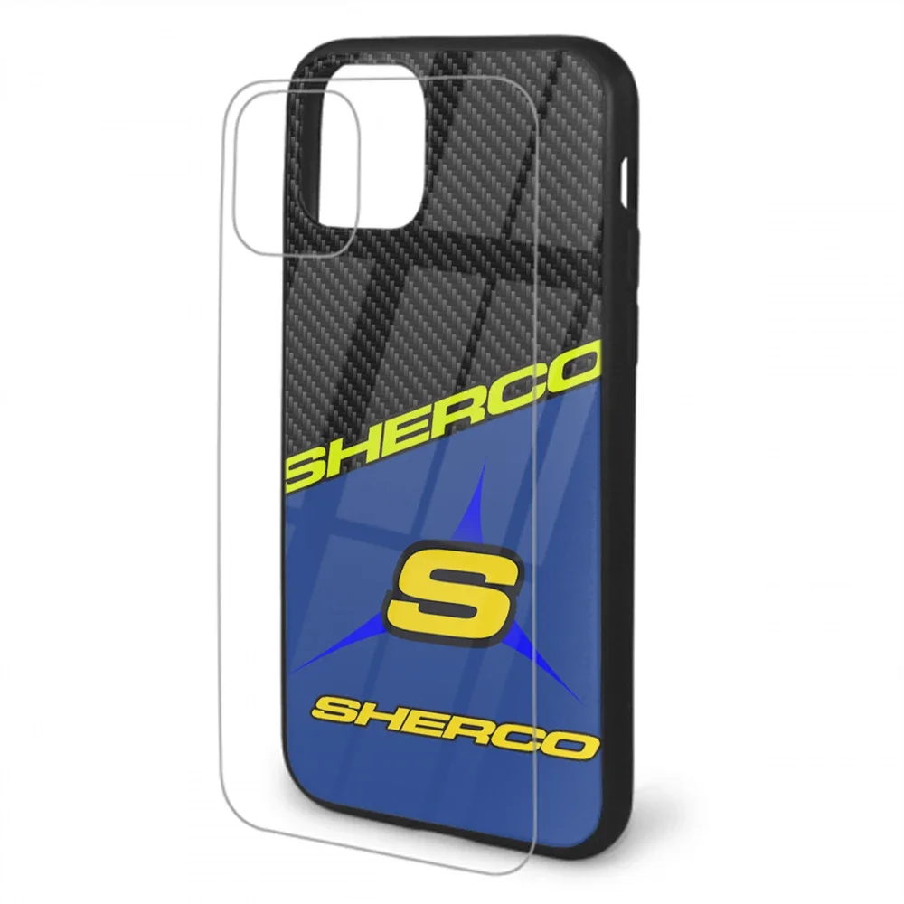 Fashion Sherco Motorcycle Phone Case Tempered Glass For iPhone 13 14 15 12 11 Pro XR XS MAX 8 X 7 6S 6 Plus SE 2020 12 Mini case