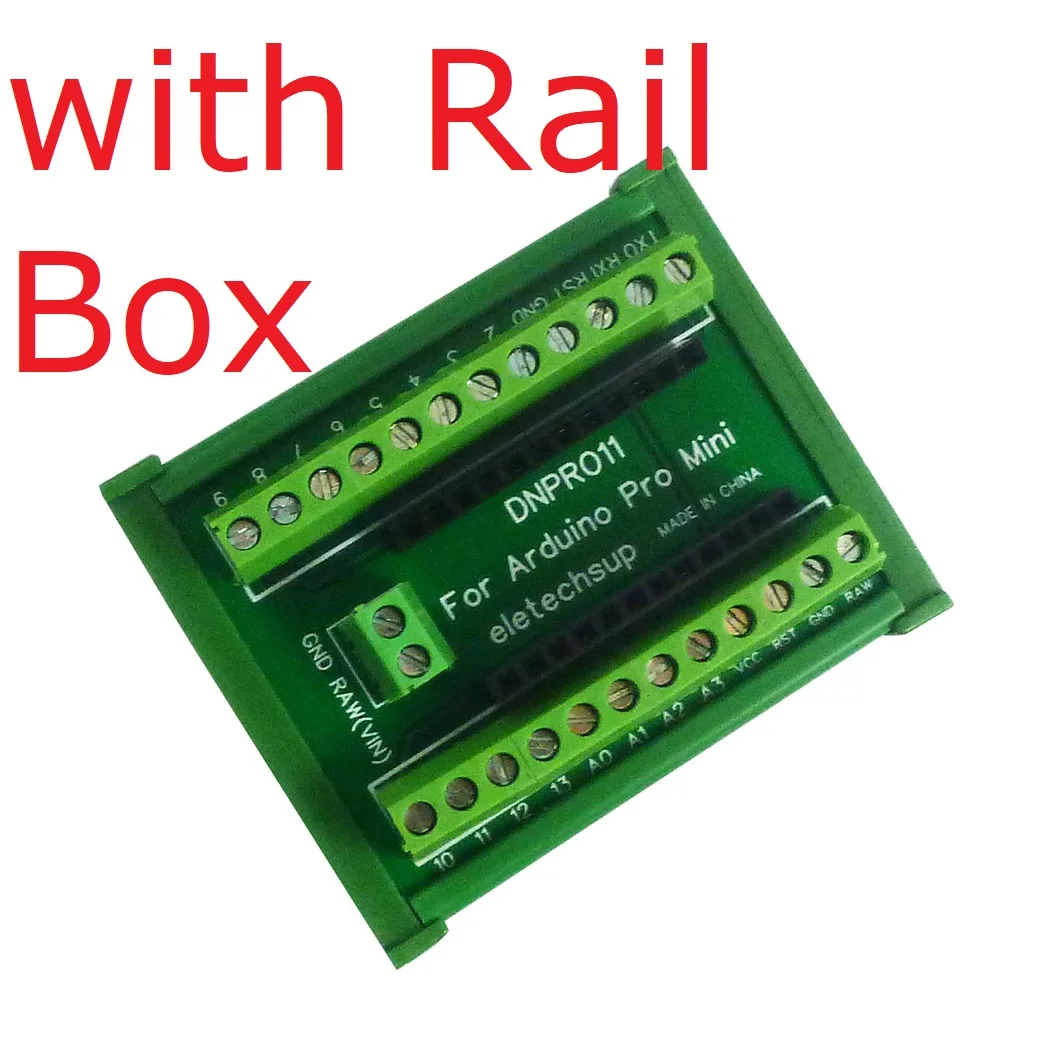 DIN Rail Mount Adapter Module For Arduino Pro mini Board diy PLC Industrial Controllers Smart Home