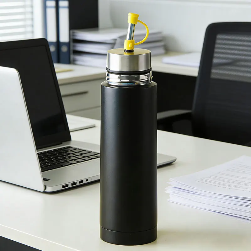 S45 Vaso de Mate 3 en 1 con Termo, Botella de Acero Inoxidable para Mate, Vaso Térmico para Mate con Bombilla Integrada 500/750ml