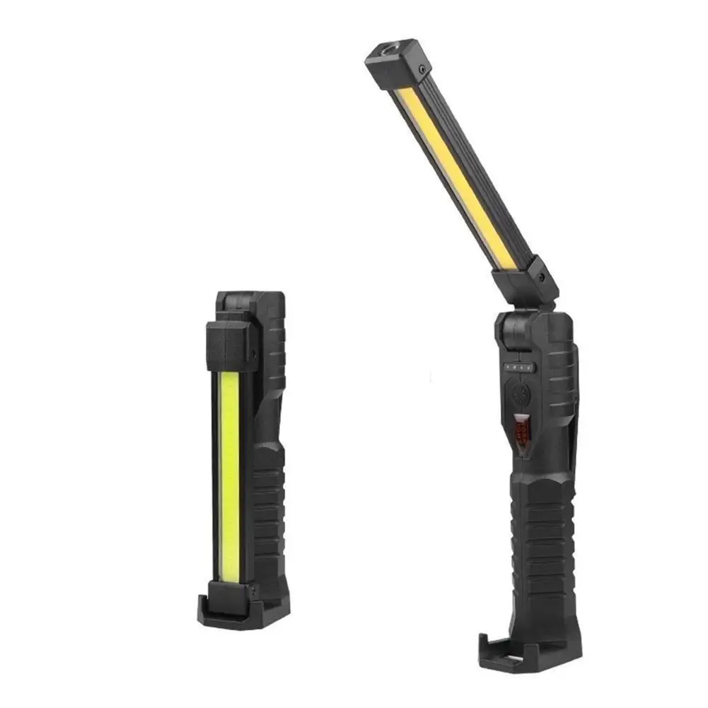 Cob Folding Work Light Double-sided Strong Light Emergency Flashlight Inspection Lamp With Strong Magnets