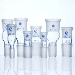 Adaptateur de verre de laboratoire 24*19/19*14/29*24/19*24/24*29, joint de connexion femelle/mâle en verre pour fournitures de laboratoire 1 pièce