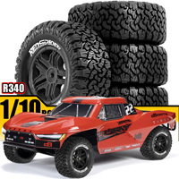 Short Course Truck Tires Rubber Tyre 12mm Hex for 1/10 RC Car Traxxas Slash Arrma Senton HuanQi 727 Vkar 10SC Hpi Upgrade Parts