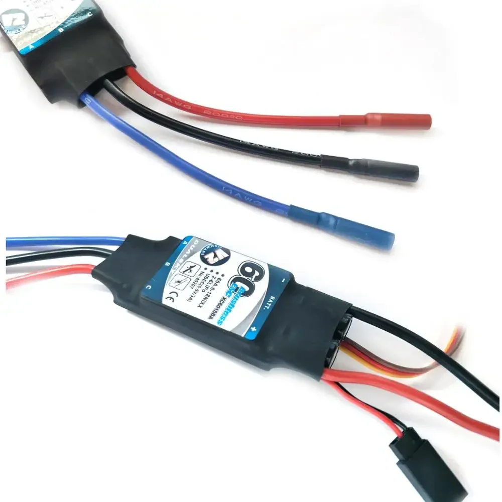 DualSky XC6018BA V2 borstelloze ESC 60A elektronische snelheidsregelaar voor RC-vliegtuig