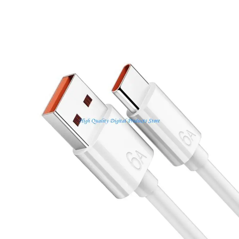 U2JE Удобный USB C Кабель Длинного типа C для USB A Зарядка Cable 6.0a Fast