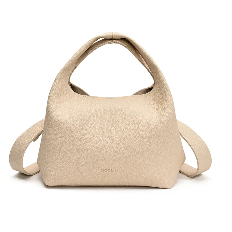 حقيبة يد جلدية ناعمة بتصميم فرنسي للنساء موضة ربيع 2026 حقائب كروس بكتف واحد أنيقة للحفلات بمقبض صغير