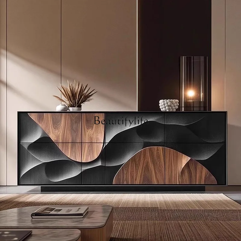 

3Light luxury entrance household dining side locker living room decorative cabinet