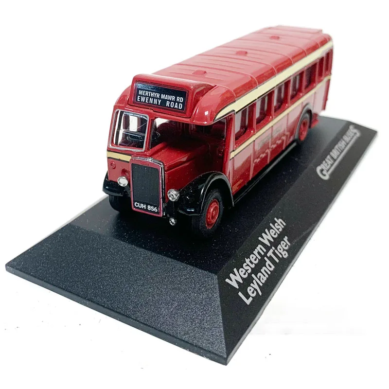 Die-casting 1:76 Scale British Classic Bus Series Alloy Car Toy Simulation Model Collection Ornaments Children\'s Birthday Gift