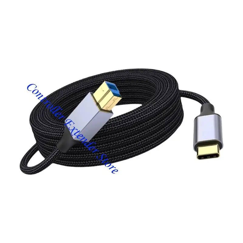 N84B NYLON من النوع C إلى USB B الطابعة سلك 10000+ اختبارات الانحناء السريعة والمتانة للماسحات الضوئية الصلبة الطابعات