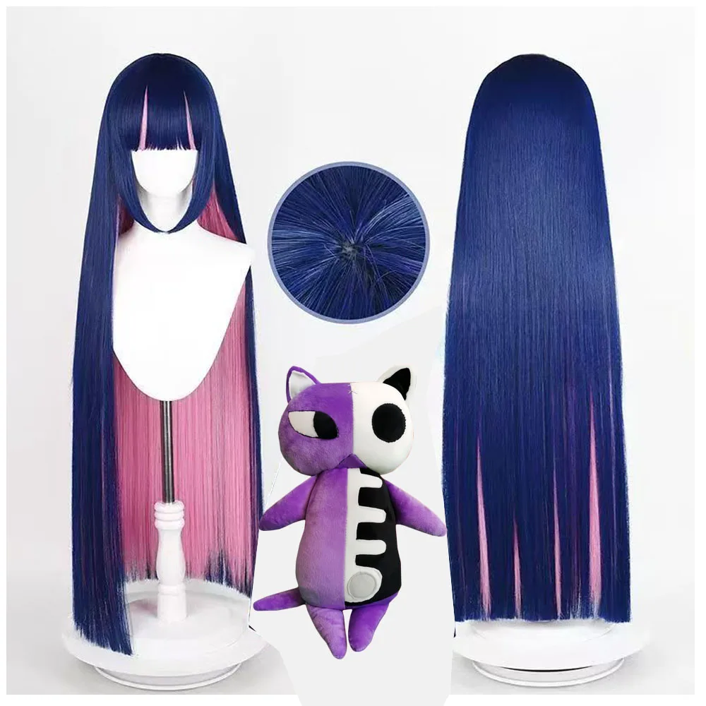 

Anime Cosplay Stocking Anarchy Cosplay Wig Long Blue Pink Stocking Role Play Wigs