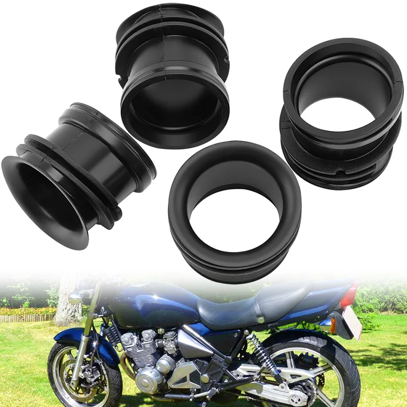 4 PCS Motorcycle Carburetor Joint Air Cleaner Intake Airbox Rubber Boots For Kawasaki ZL 600 ZR 550 ZR 750 Zephyr