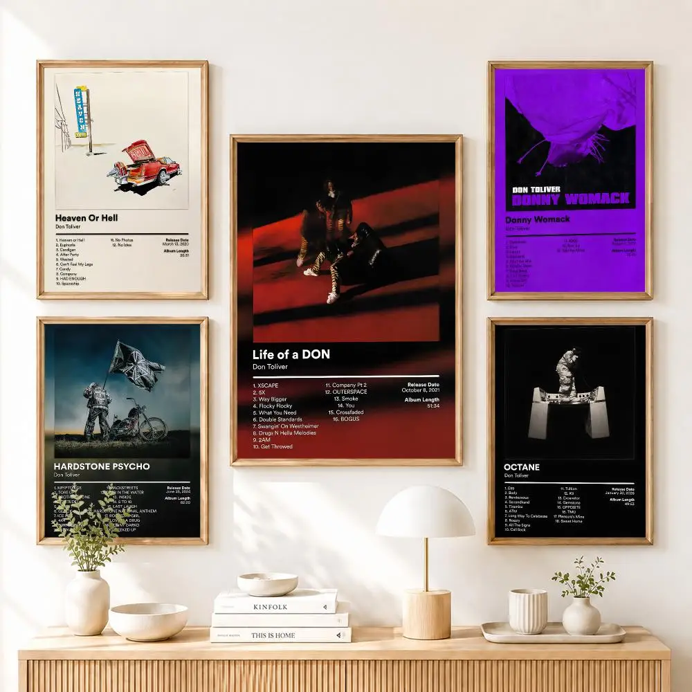 D-Don T-Toliver Poster Home Living Bed Room Bar Hallway Sticky Wall Art Printing Aesthetic Decor
