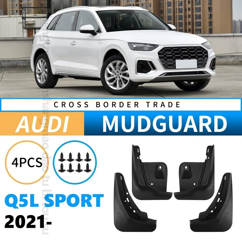 

Auto Mudguards Fenders For Audi Q5L 2021-2025 mid to high end sport Black ABS Exterior Car Accessories Tire
